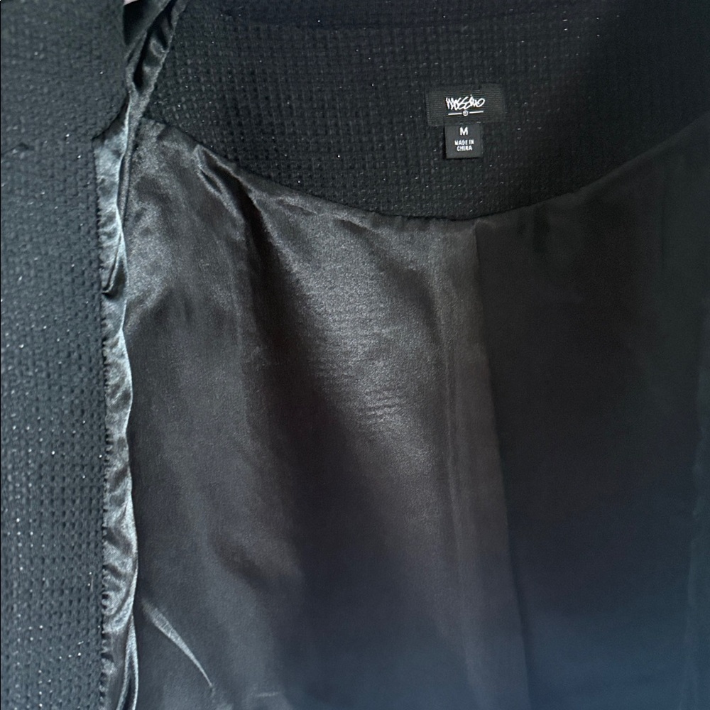 Vintage Look Mossimo Cropped Black Jacket size M - Picture 6 of 12